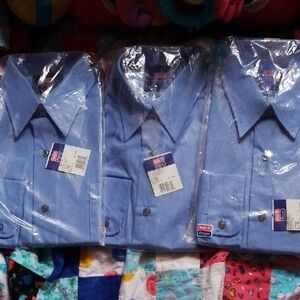 Men's Classic Blue Dress Shirt
